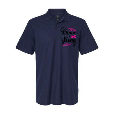 Braue Strong Breast Cancer Softstyle Adult Sport Polo