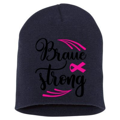 Braue Strong Breast Cancer Short Acrylic Beanie