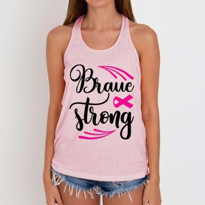 Braue Strong Breast Cancer Women's Knotted Racerback Tank