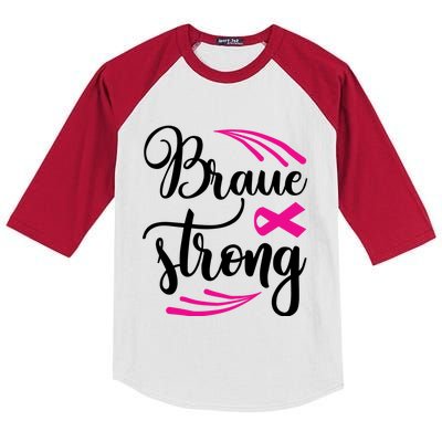 Braue Strong Breast Cancer Kids Colorblock Raglan Jersey