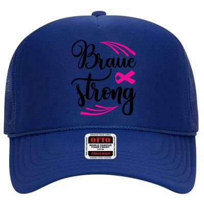 Braue Strong Breast Cancer High Crown Mesh Back Trucker Hat