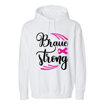 Braue Strong Breast Cancer Garment-Dyed Fleece Hoodie