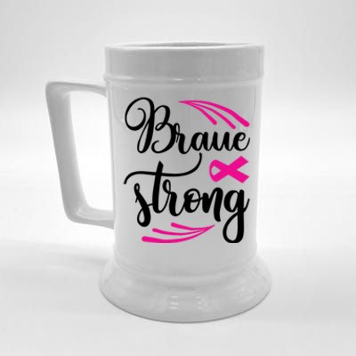 Braue Strong Breast Cancer Beer Stein