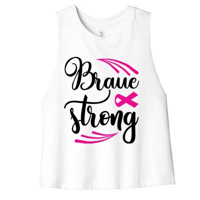 Braue Strong Breast Cancer Women's Racerback Cropped Tank