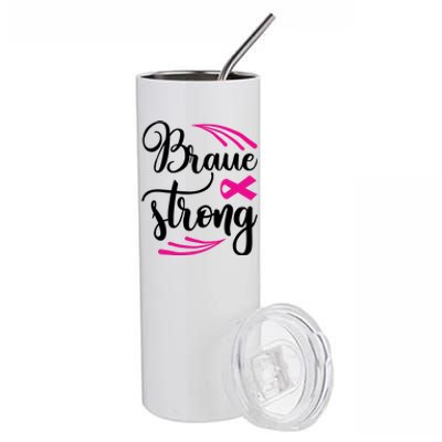 Braue Strong Breast Cancer Stainless Steel Tumbler