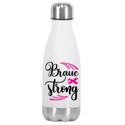 Braue Strong Breast Cancer Stainless Steel Insulated Water Bottle