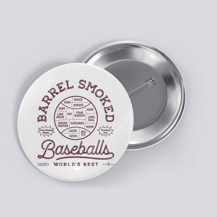 Barrel Smoked Baseballs Button