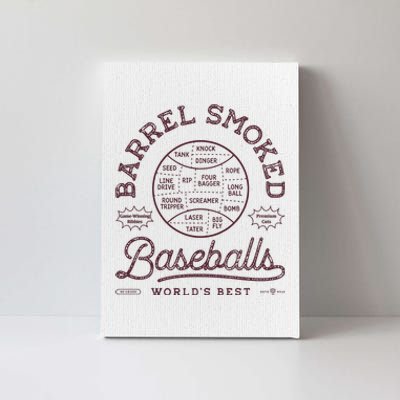 Barrel Smoked Baseballs Canvas