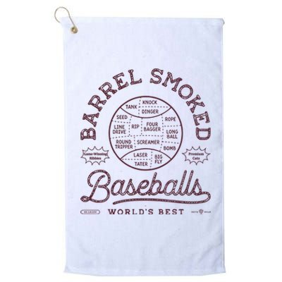 Barrel Smoked Baseballs Platinum Collection Golf Towel