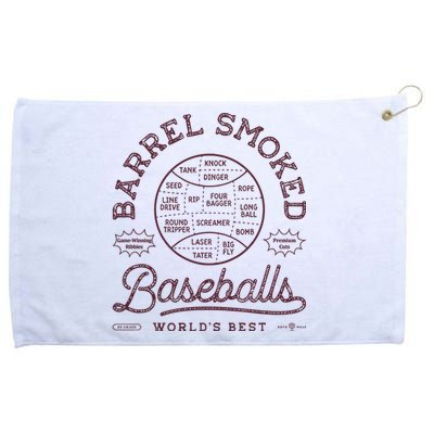 Barrel Smoked Baseballs Grommeted Golf Towel