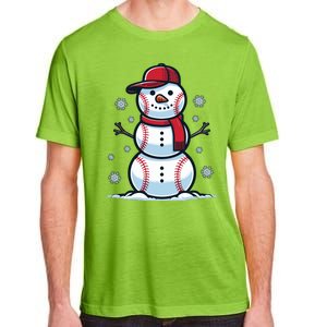 Baseball Snowman Adult ChromaSoft Performance T-Shirt