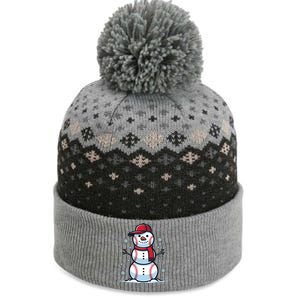 Baseball Snowman The Baniff Cuffed Pom Beanie