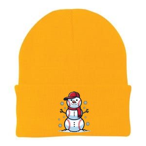 Baseball Snowman Knit Cap Winter Beanie