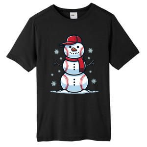 Baseball Snowman Tall Fusion ChromaSoft Performance T-Shirt