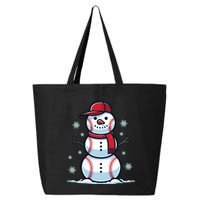 Baseball Snowman 25L Jumbo Tote