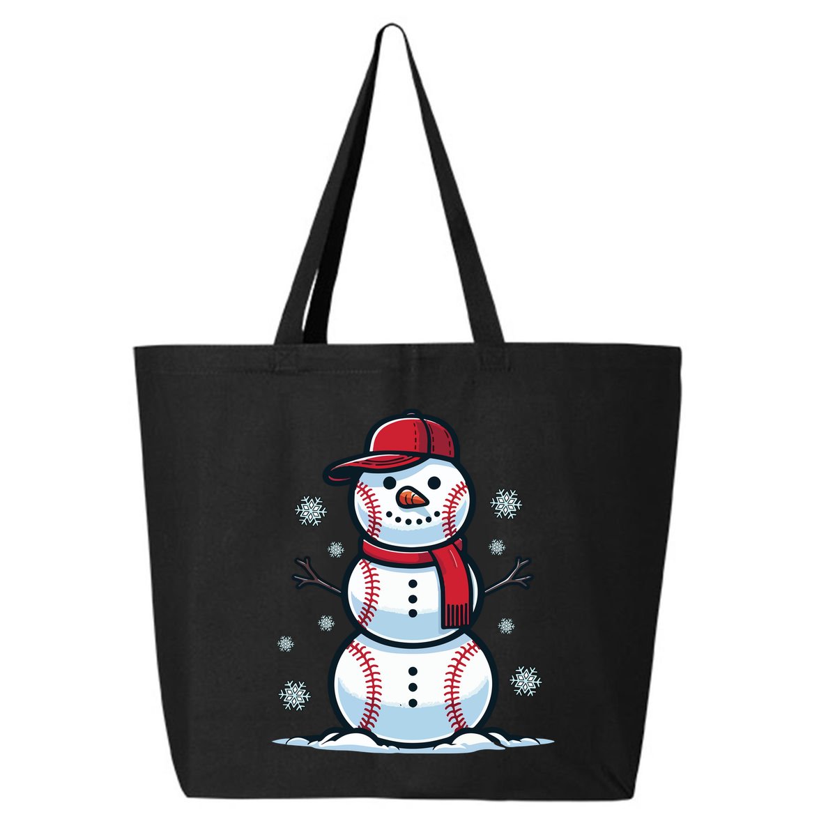 Baseball Snowman 25L Jumbo Tote