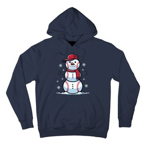 Baseball Snowman Hoodie