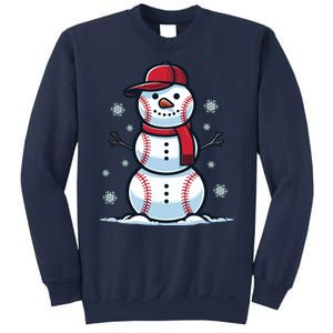 Baseball Snowman Sweatshirt