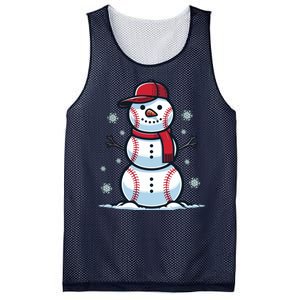 Baseball Snowman Mesh Reversible Basketball Jersey Tank