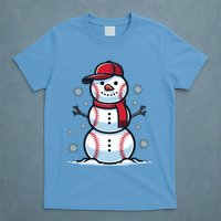 Baseball Snowman T-Shirt