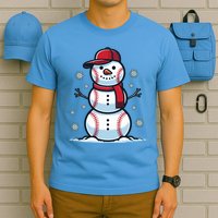 Baseball Snowman T-Shirt