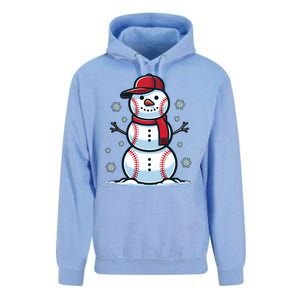 Baseball Snowman Unisex Surf Hoodie