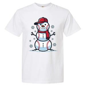 Baseball Snowman Garment-Dyed Heavyweight T-Shirt