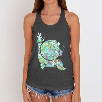 Burning Snail Women's Knotted Racerback Tank