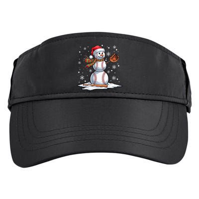 Baseball Snowman Baseball Player Santa Hat Christmas Funny Adult Drive Performance Visor