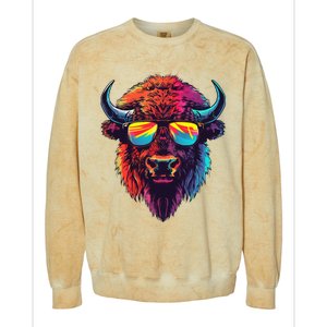 Bison Sunglasses Colorblast Crewneck Sweatshirt