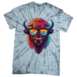 Bison Sunglasses Tie-Dye T-Shirt