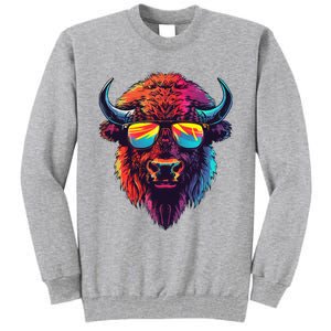 Bison Sunglasses Tall Sweatshirt