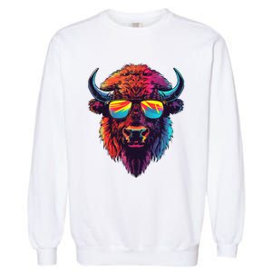 Bison Sunglasses Garment-Dyed Sweatshirt