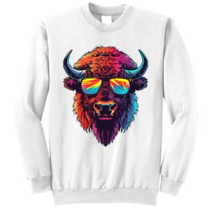 Bison Sunglasses Sweatshirt