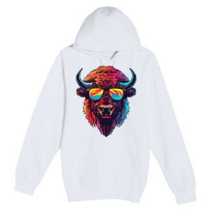 Bison Sunglasses Premium Pullover Hoodie