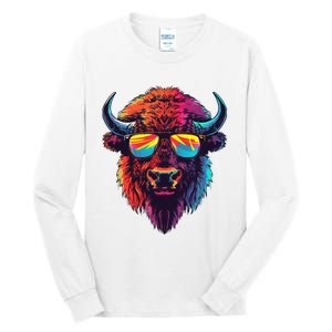 Bison Sunglasses Tall Long Sleeve T-Shirt