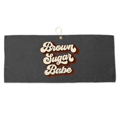 Brown Sugar Babe Proud African American Black  Pride Large Microfiber Waffle Golf Towel