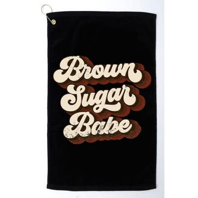 Brown Sugar Babe Proud African American Black  Pride Platinum Collection Golf Towel