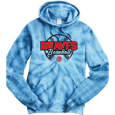 Baseball Sport Braves Baseball Tie Dye Hoodie