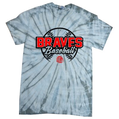 Baseball Sport Braves Baseball Tie-Dye T-Shirt