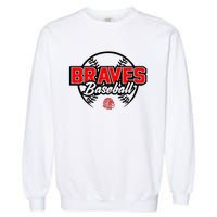 Baseball Sport Braves Baseball Garment-Dyed Sweatshirt