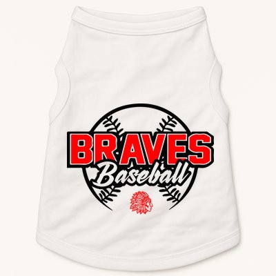 Baseball Sport Braves Baseball Doggie Tank