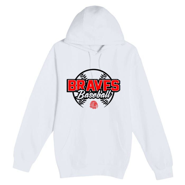 Baseball Sport Braves Baseball Premium Pullover Hoodie