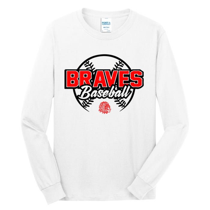 Baseball Sport Braves Baseball Tall Long Sleeve T-Shirt