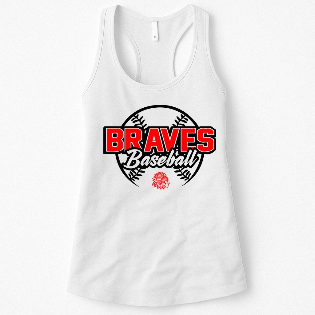Baseball Sport Braves Baseball Womens Tank Top