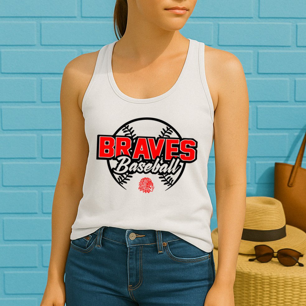 Baseball Sport Braves Baseball Womens Tank Top