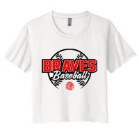 Baseball Sport Braves Baseball Women's Crop Top Tee