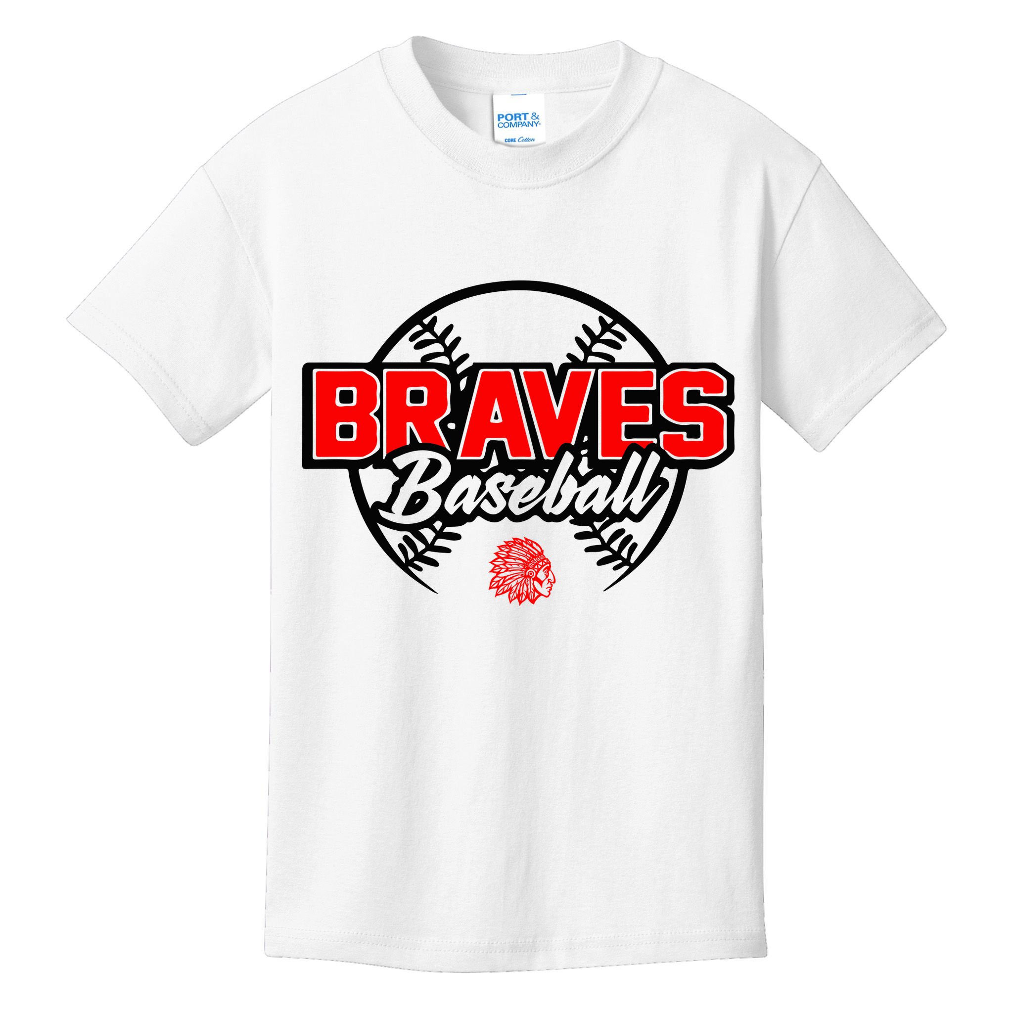 Baseball Sport Braves Baseball Kids T-Shirt