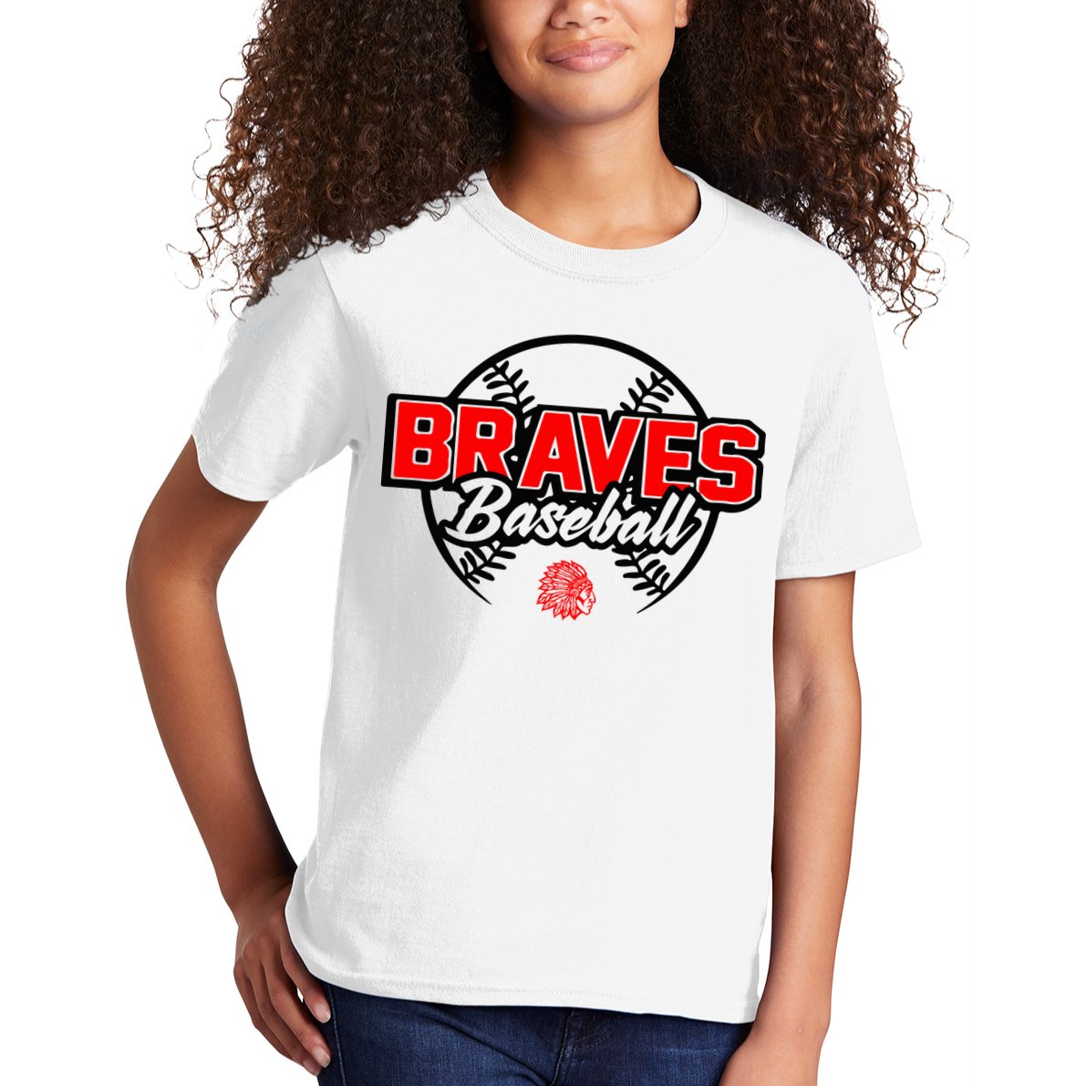 Baseball Sport Braves Baseball Kids T-Shirt