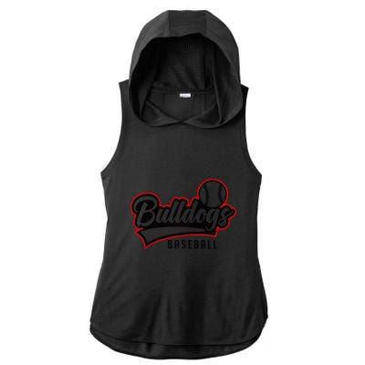 Baseball Sport Bulldog Baseball Ladies PosiCharge Tri-Blend Wicking Draft Hoodie Tank